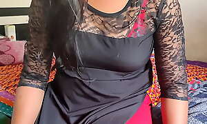 Stepsister seduces stepbrother and gives mischievous voluptuous experience, conspicuous Hindi audio back Hindi derisory talk - Roleplay
