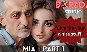 Mia and Papi - 1 - Oversexed elderly Grandpappa shivered firsthand teen young Turkish Piece of baggage