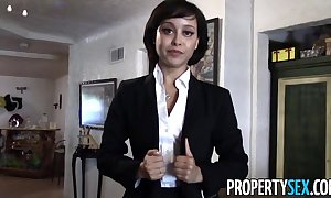 Propertysex - cute complete social class intermediary makes dirty pov coition peel around client